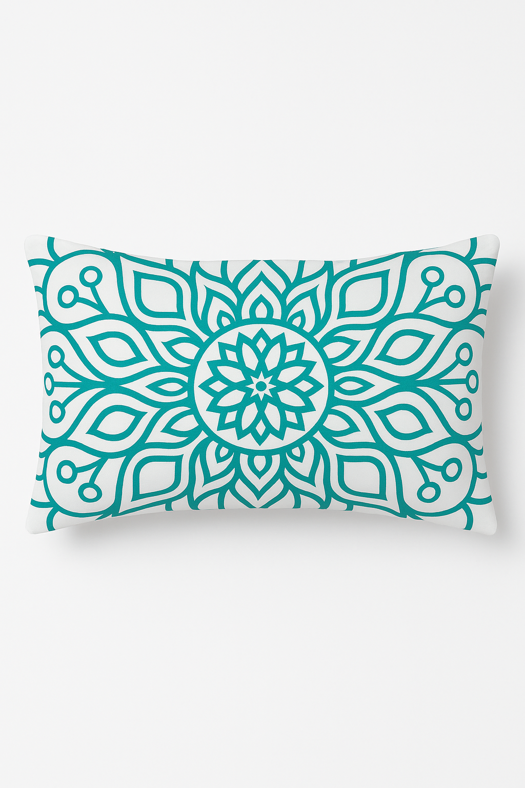housse de coussin rectangulaire motif mandala géométrique 30 x 50 cm