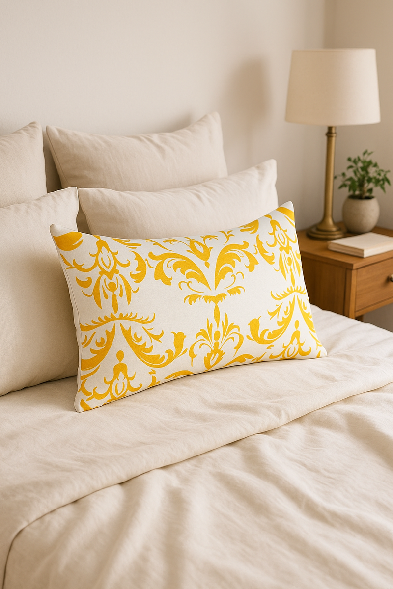 housse de coussin rectangulaire motif mandala géométrique élégant 30x50 cm