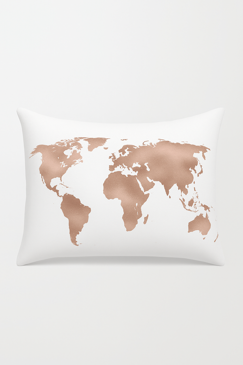 housse de coussin rose motif géométrique décoratif tendance pour la maison