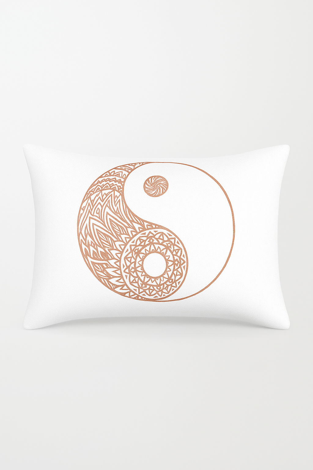 housse de coussin rose motif géométrique décoratif tendance pour la maison