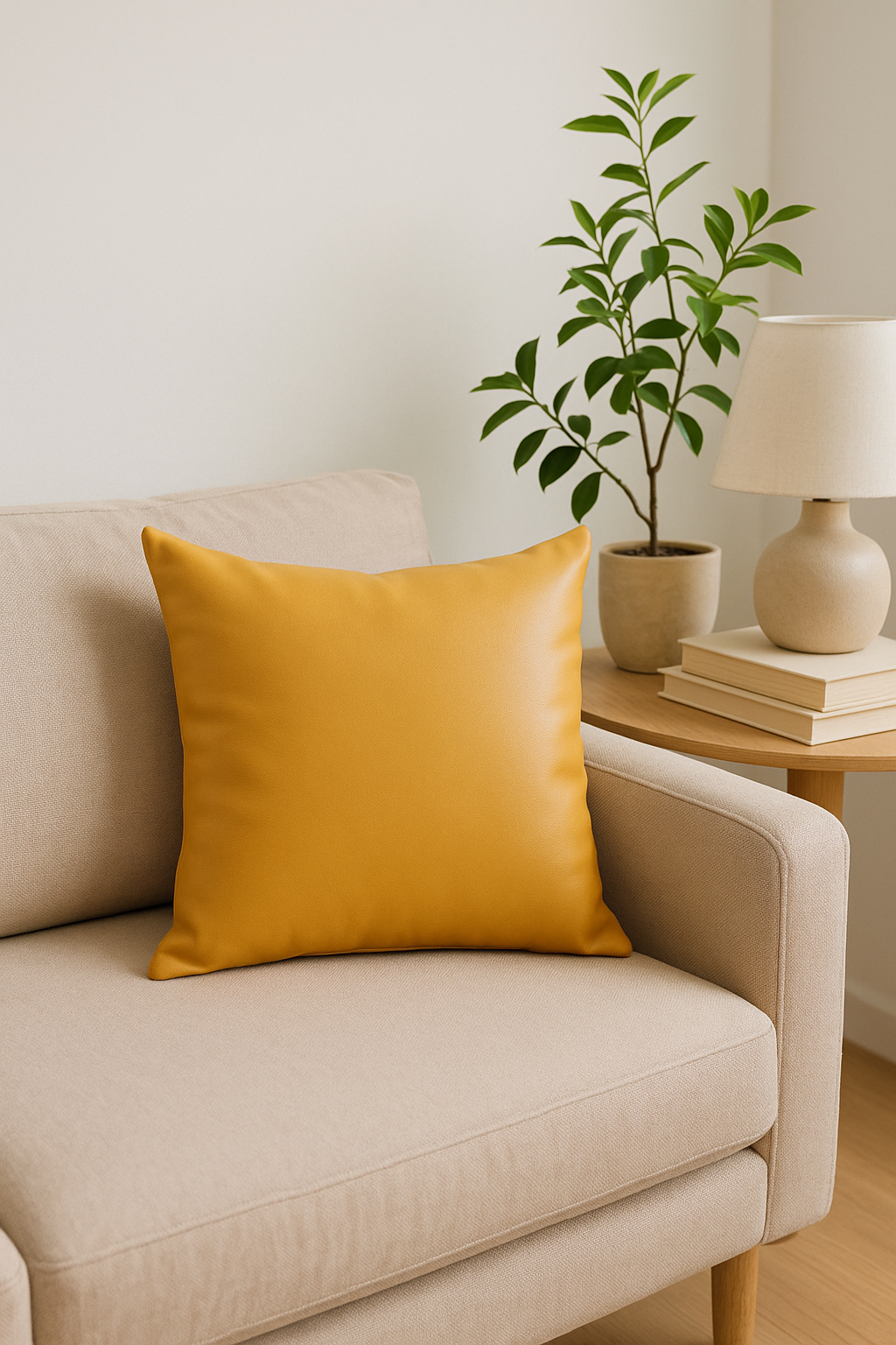 housse de coussin similicuir décorative pour canapé et salon