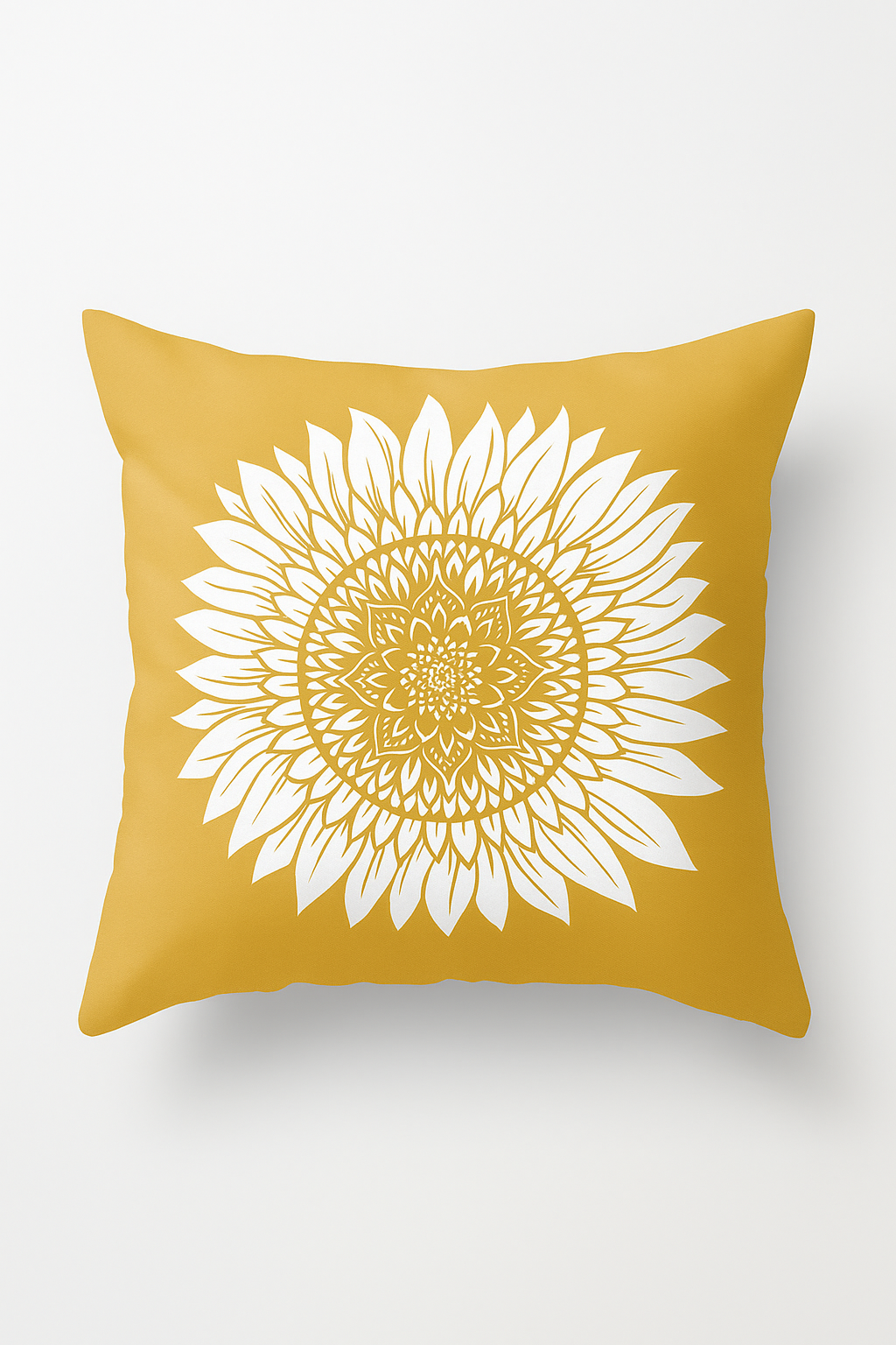 housse de coussin tournesol pour déco estivale et chaleureuse