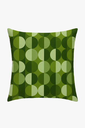 housse de coussin verte géométrique abstraite pour canapé