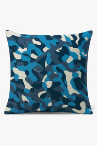housses de coussin camouflage militaire motifs géométriques décoratifs