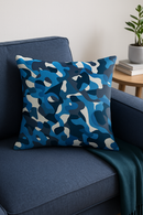 housses de coussin camouflage militaire motifs géométriques décoratifs