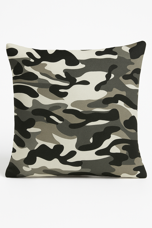 housses de coussin camouflage militaires géométriques décoratives