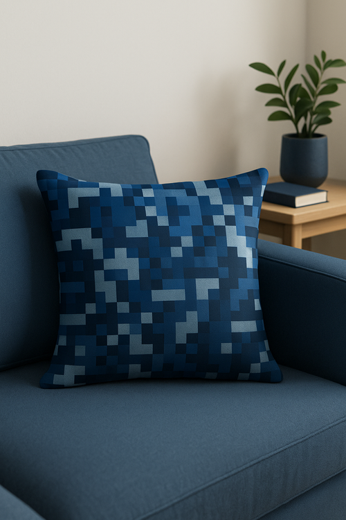 housses de coussin géométriques motif camouflage militaire décoratives