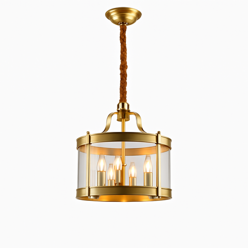 JMZM moderne cuivre lustre style européen verre doré luxe intérieur suspension pour salle à manger salon hôtel allée