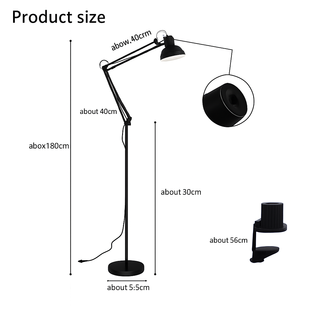 Lampadaire design ajustable Modern - vue 5 sur 5