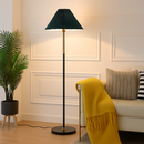 lampadaire led moderne nordique en marbre et tissu plissé américain