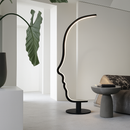 Lampadaire Led nordique à visage humain