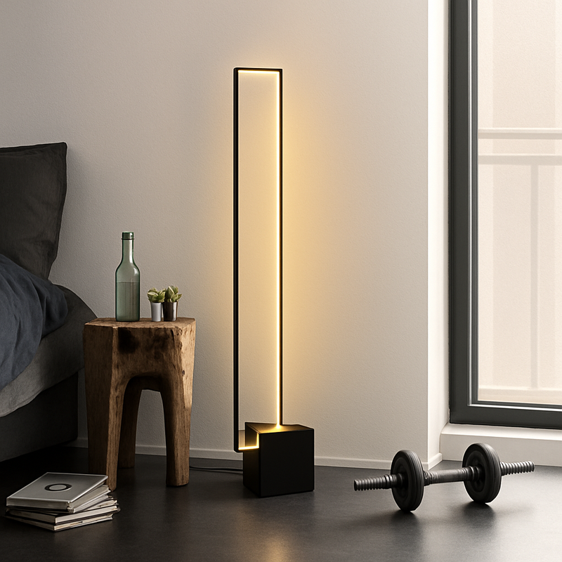 Lampadaire Led rectangulaire moderne