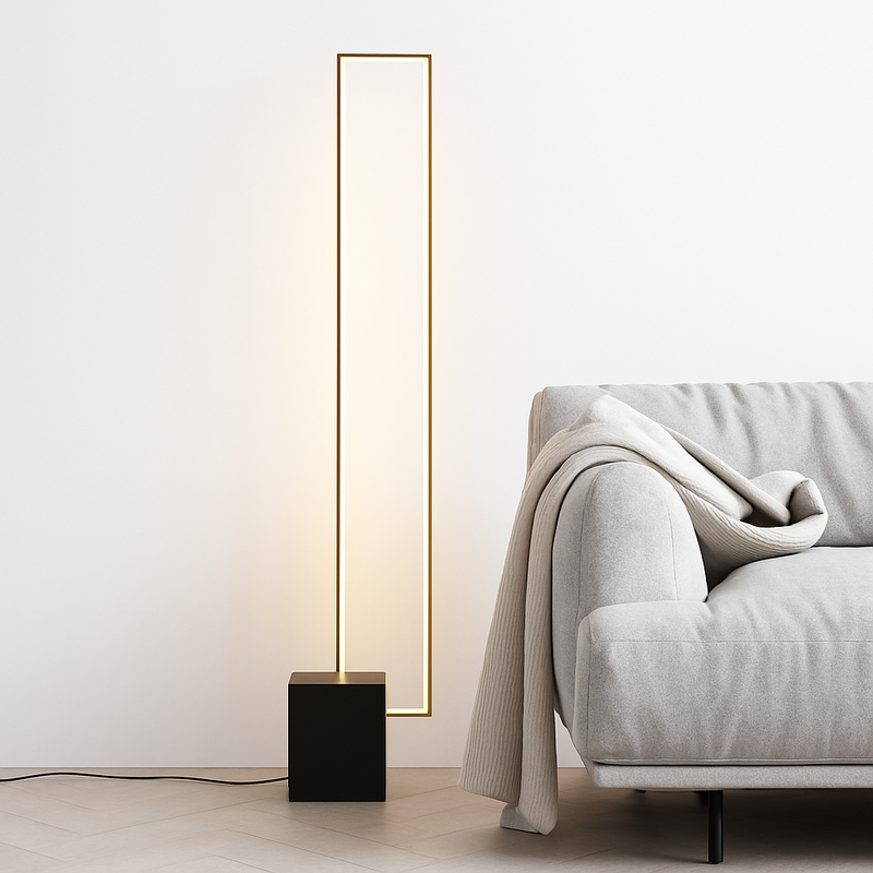 Lampadaire Led rectangulaire moderne