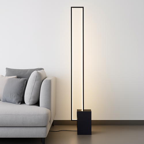 Lampadaire Led rectangulaire moderne - vue 6 sur 6