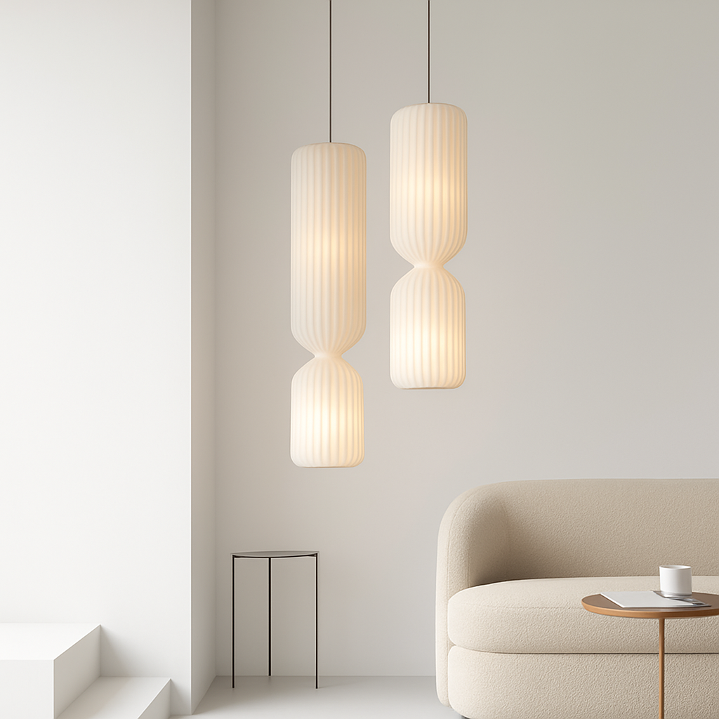 lampadaire plissé nordique en tissu pour décoration intérieure - vue 6 sur 13