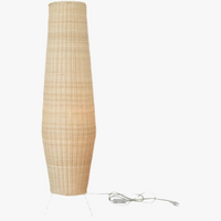 Lampadaire rotin naturel minimaliste