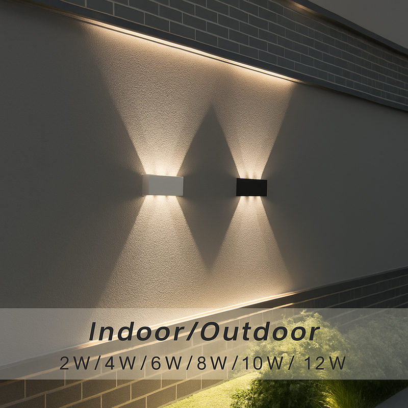 Lampe de applique murale LED extérieure étanche IP65 applique murale intérieure 4W6W 8W 10W lumières de jardin en aluminium chambre salon escaliers éclairage