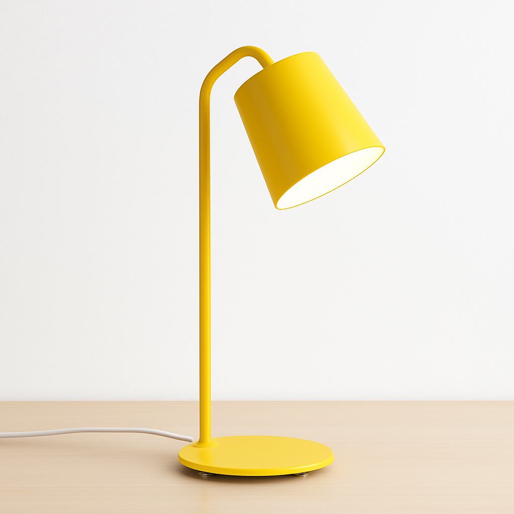 Lampe de bureau et chevet avec base et abat-jour en métal - vue 6 sur 5