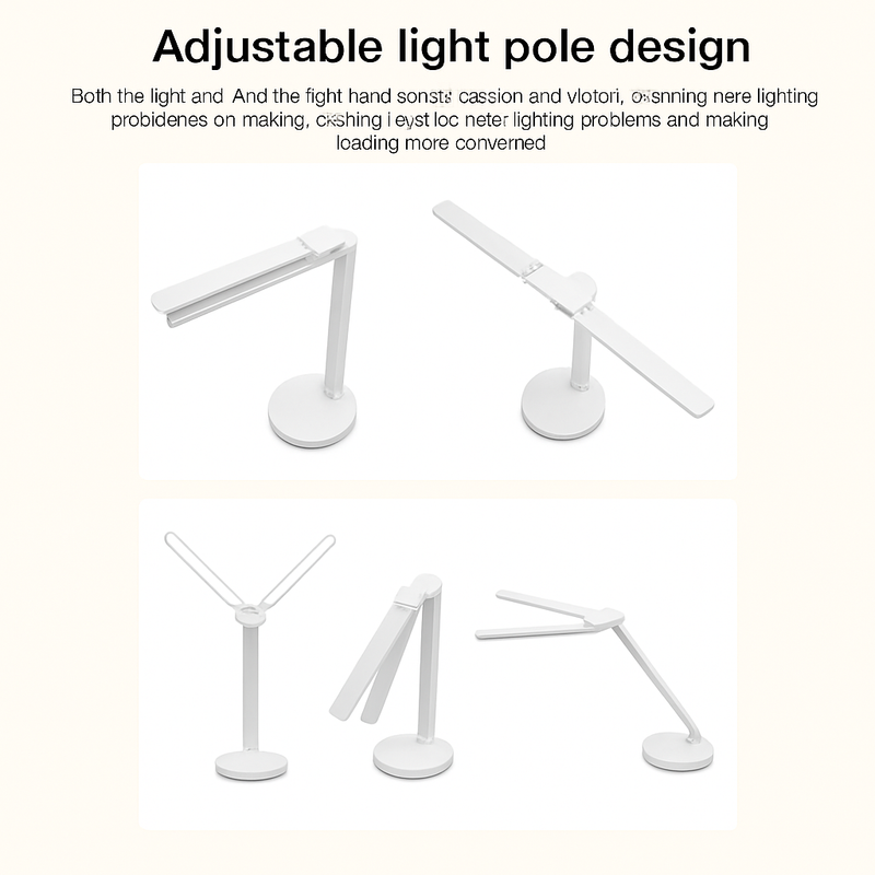 Lampe de bureau LED 3 niveaux réglable tactile veilleuse USB Rechargeable Protection des yeux lampe de Table pliable pour chambre chevet lecture