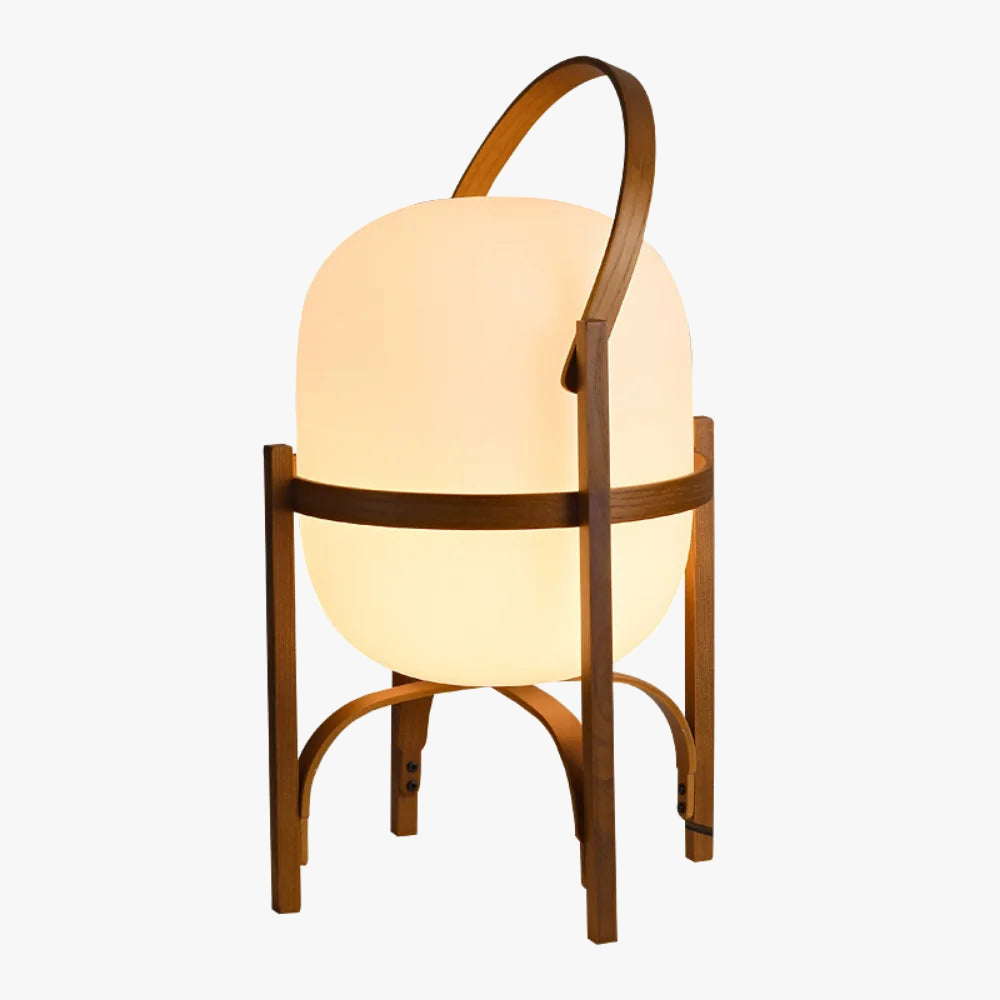 Lampe de bureau Led en bois nordique