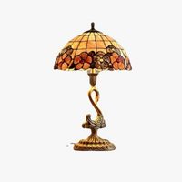 Lampe de Table en forme de cygne en cuivre haut de gamme
