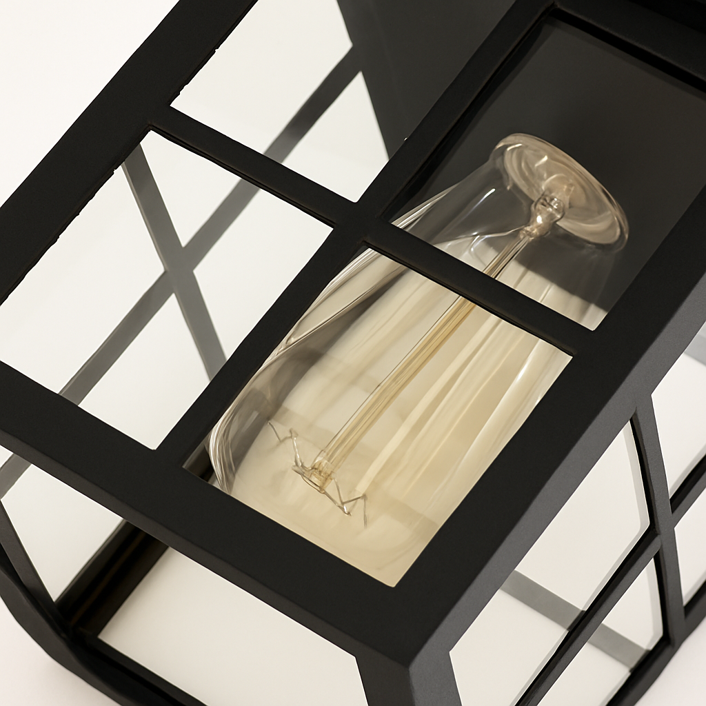lampe extérieure suspendue étanche pour jardin et cour - vue 4 sur 6