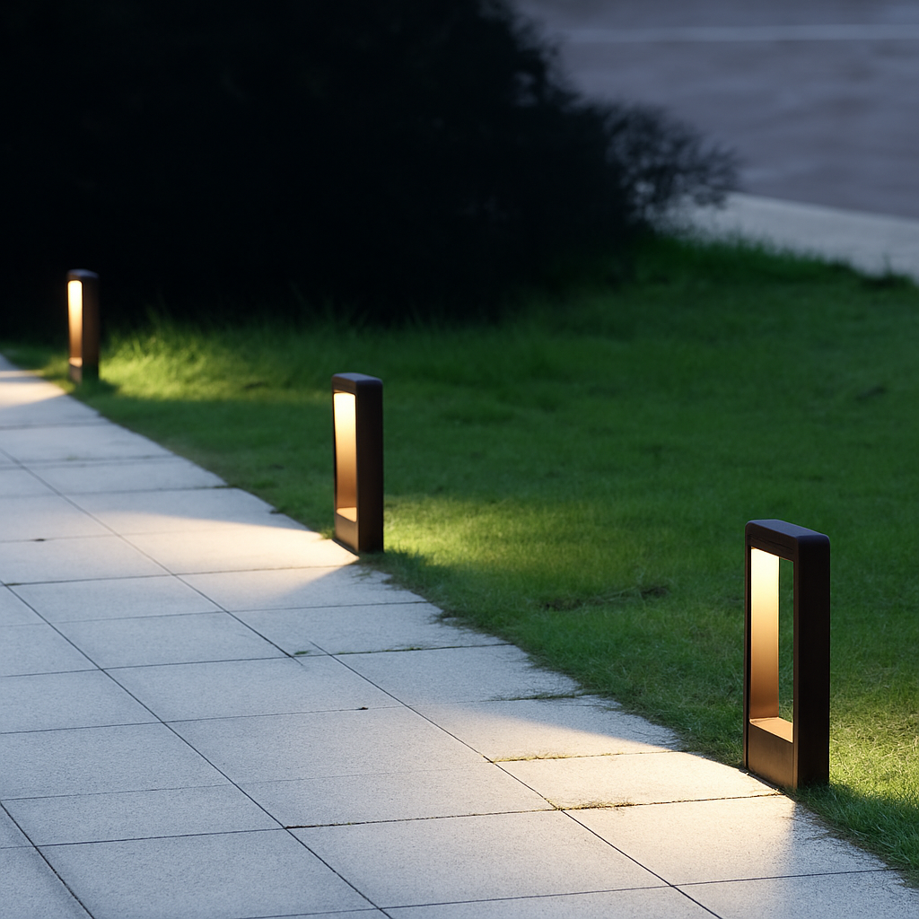 lampe IP68 étanche 15W LED jardin pelouse moderne en aluminium pilier lumière extérieure cour villa paysage pelouse bornes lumière - vue 3 sur 6