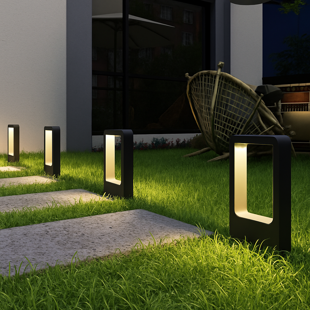 lampe IP68 étanche 15W LED jardin pelouse moderne en aluminium pilier lumière extérieure cour villa paysage pelouse bornes lumière - vue 5 sur 6