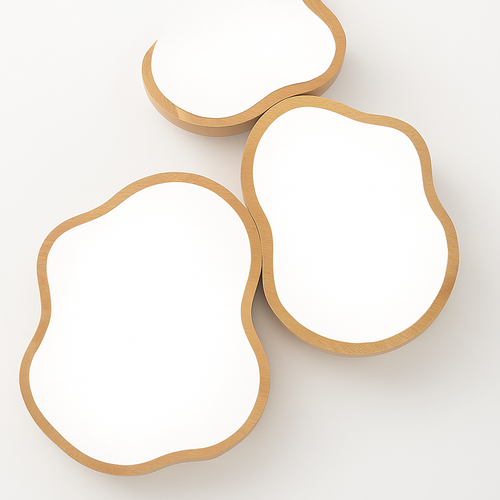 Lampe plafonnier bois LED modernes