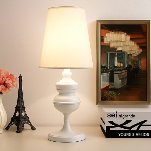 Lampe à poser design chromée moderne Living - vue 6 sur 10
