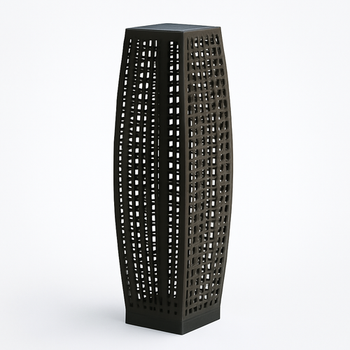 lampe solaire en rotin pour extérieur et jardin