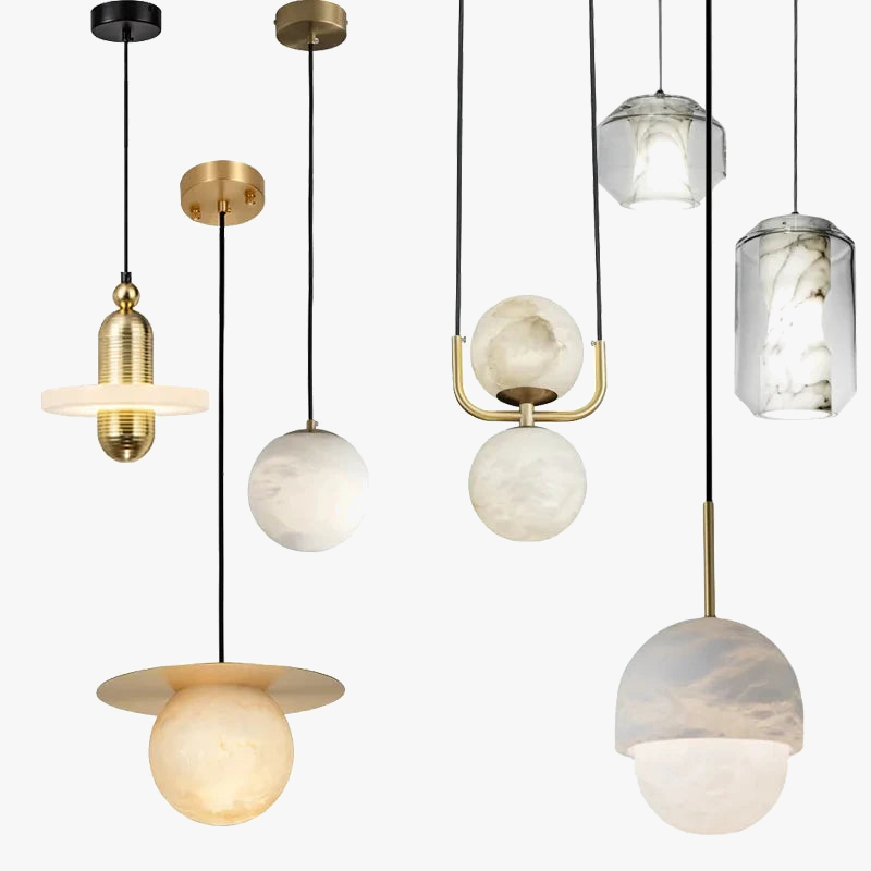 Suspension moderne en marbre