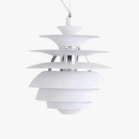 Lustre en aluminium postmodernes main de concepteur nordique