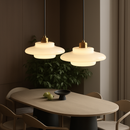 lampes suspendues led modernes art décoratif nordique crème