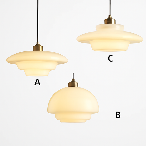 lampes suspendues led modernes art décoratif nordique crème
