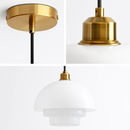 lampes suspendues led modernes art décoratif nordique crème