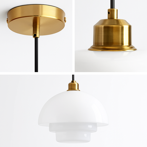lampes suspendues led modernes art décoratif nordique crème