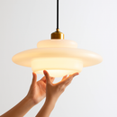 lampes suspendues led modernes art décoratif nordique crème