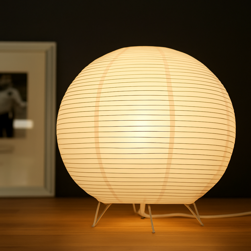 Lanterne en papier nordique lampe de Table Style japonais moderne salon bureau chambre chevet LED éclairage de nuit décor - vue 10 sur 10