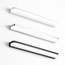 Led miroir lumière moderne salle de bain lampe appliques 42/62/72/120cm acier inoxydable AC85-265V noir blanc appliques LED apliques