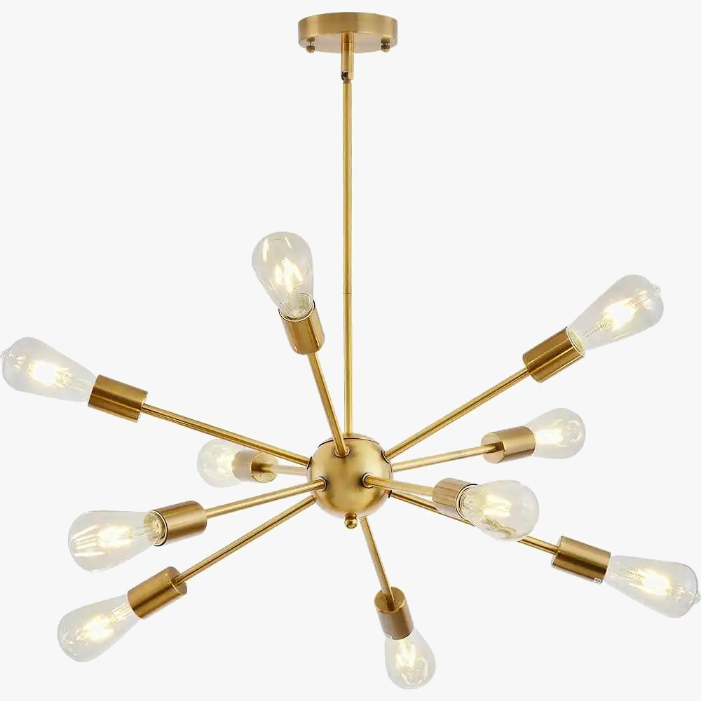 LED moderne Nickel brossé noir Tube lustres en laiton or industriel suspension Lightis pour salon Antique luminaires d'escalier