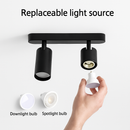 led projecteur spots monté surface piste plafonnier cob spot 2 têtes 3 têtes