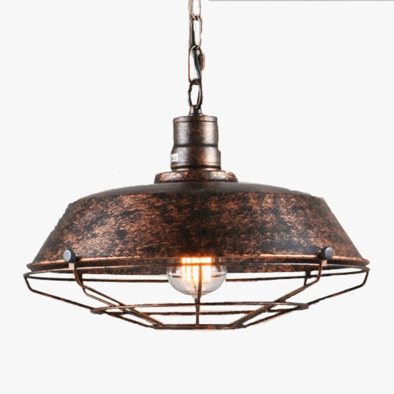 Suspension Loft Style Vintage cage industrielle rétro