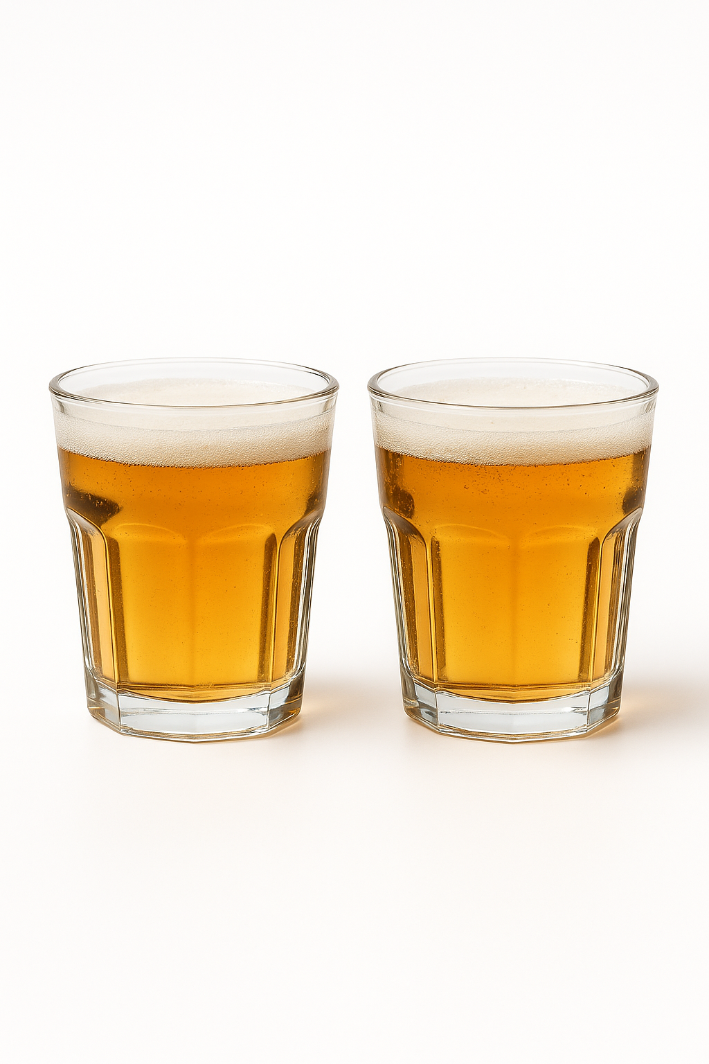 Lot 2 petits verres cocktail shot design epure