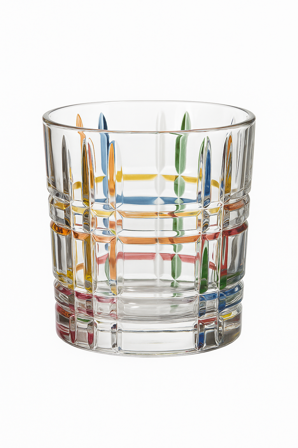 Lot 2 verres cristal design zecchin style gothique