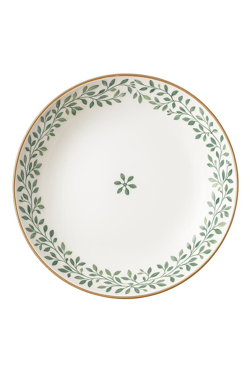 Lot 4 assiettes ceramique motifs floraux 20 cm