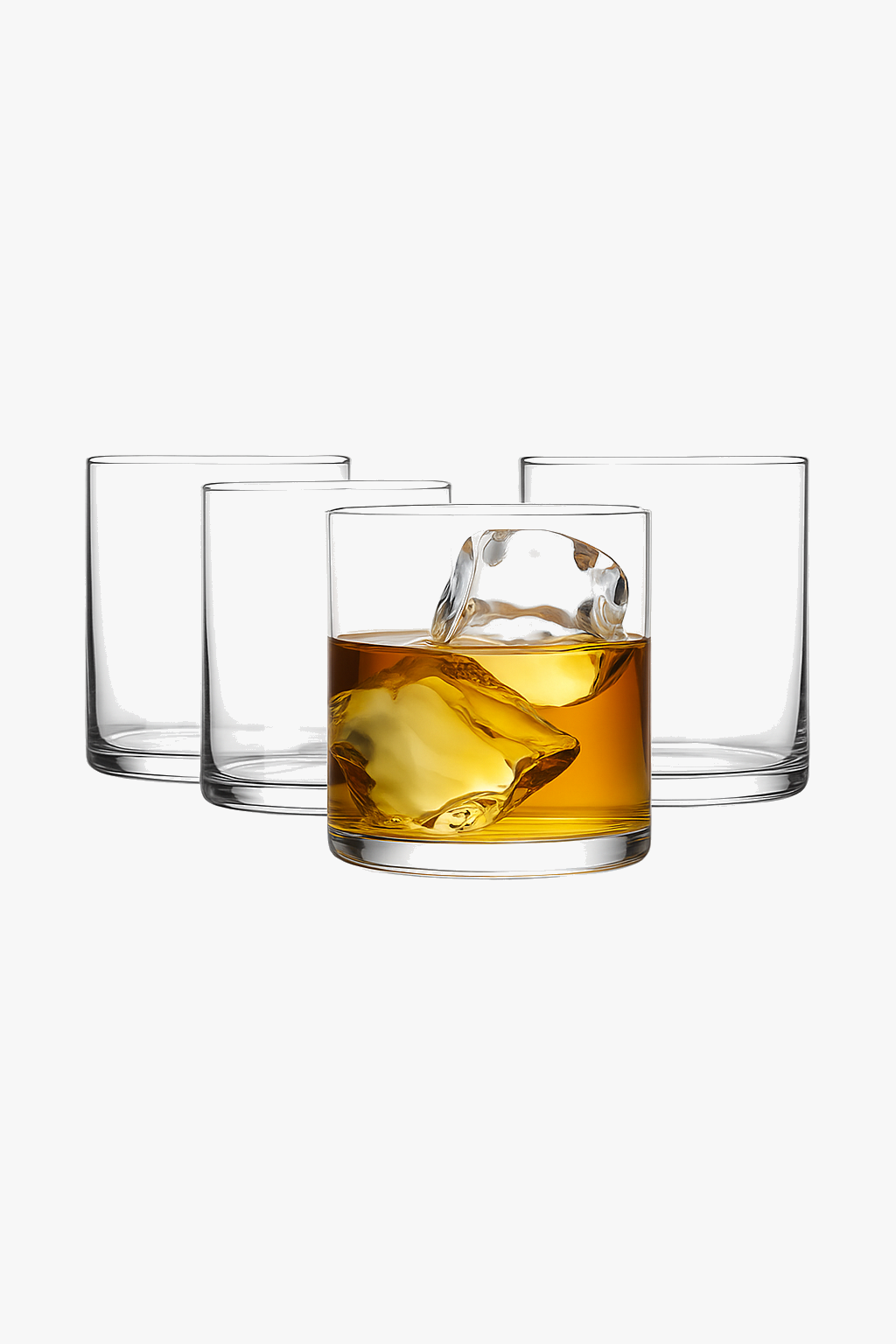 Lot 4 verres whisky fins design moderne 350ml