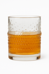 Lot 4 verres whisky relief design moderne épais