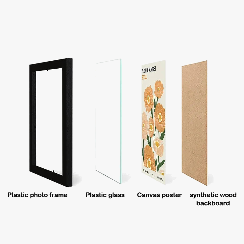 lot de 3 cadres photo modernes pour décoration murale