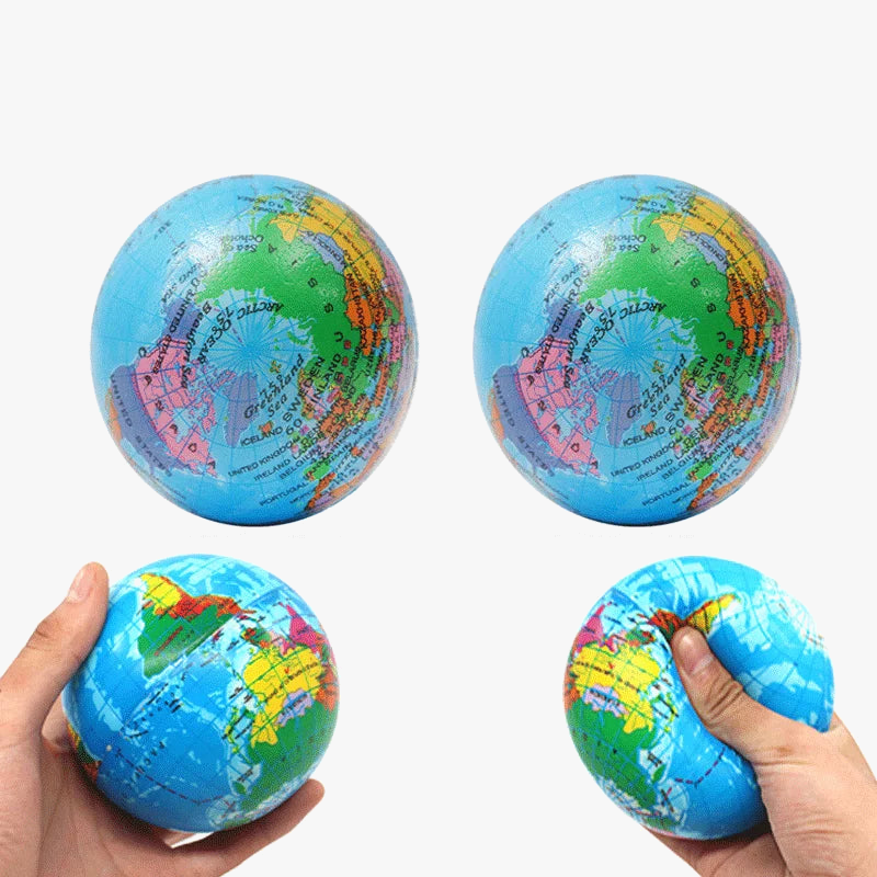 lot de 4 boules en mousse pour soulager le stress et jouer